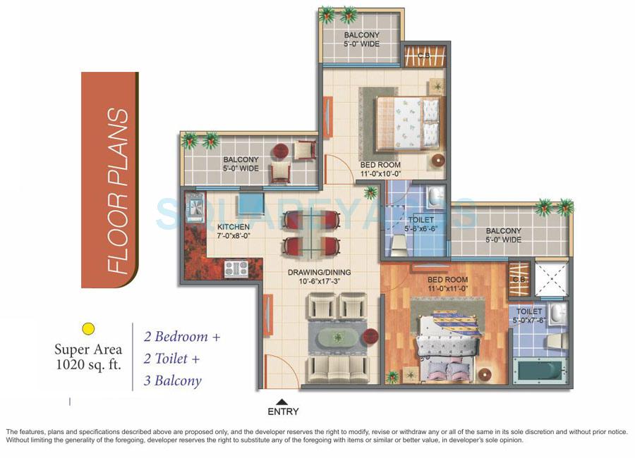 Skytech Colour Avenue — floor plan 2