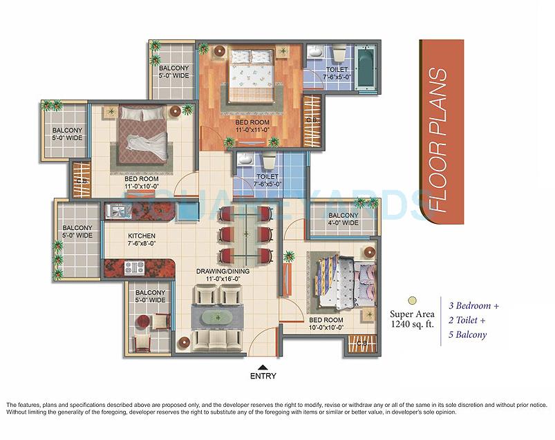 Skytech Colour Avenue — floor plan 3