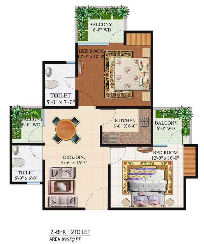 Omkar Royal Nest — floor plan 1
