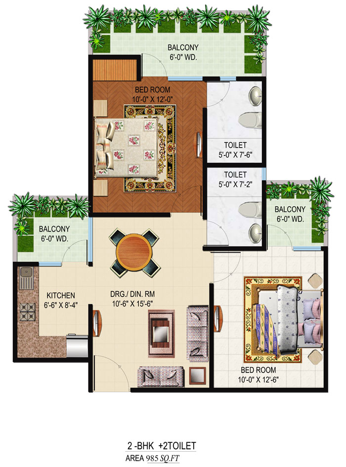 Omkar Royal Nest — floor plan 2