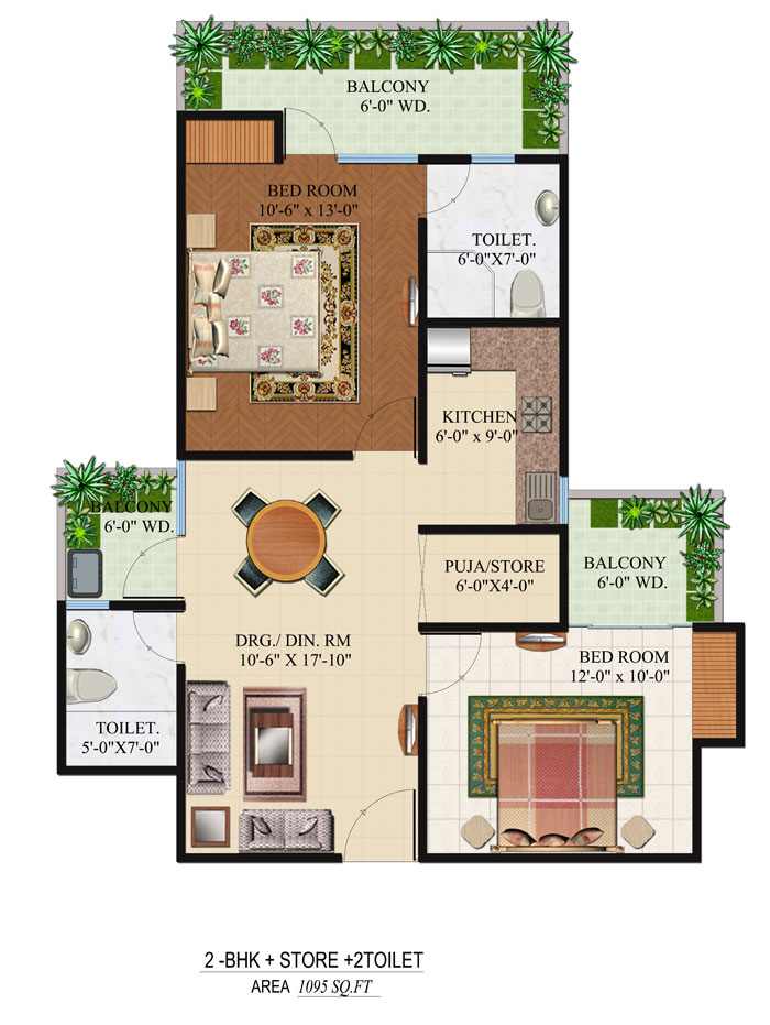 Omkar Royal Nest — floor plan 3