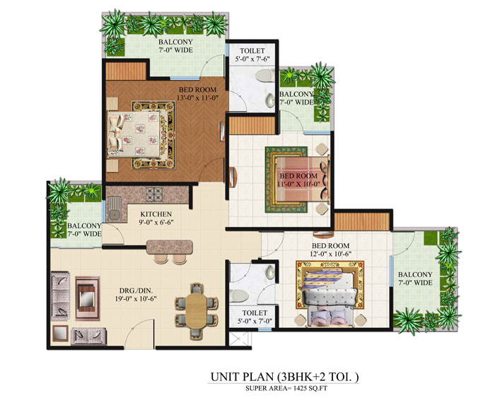 Omkar Royal Nest — floor plan 7