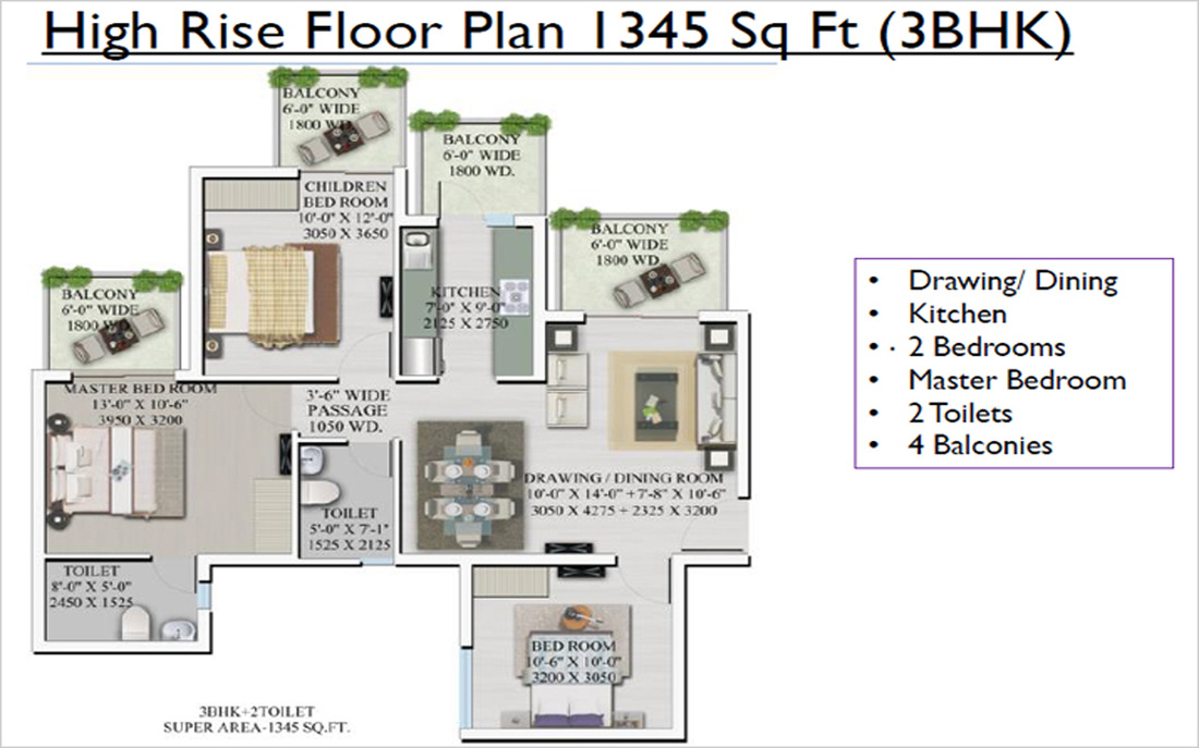 Supertech Officers Enclave — floor plan 2