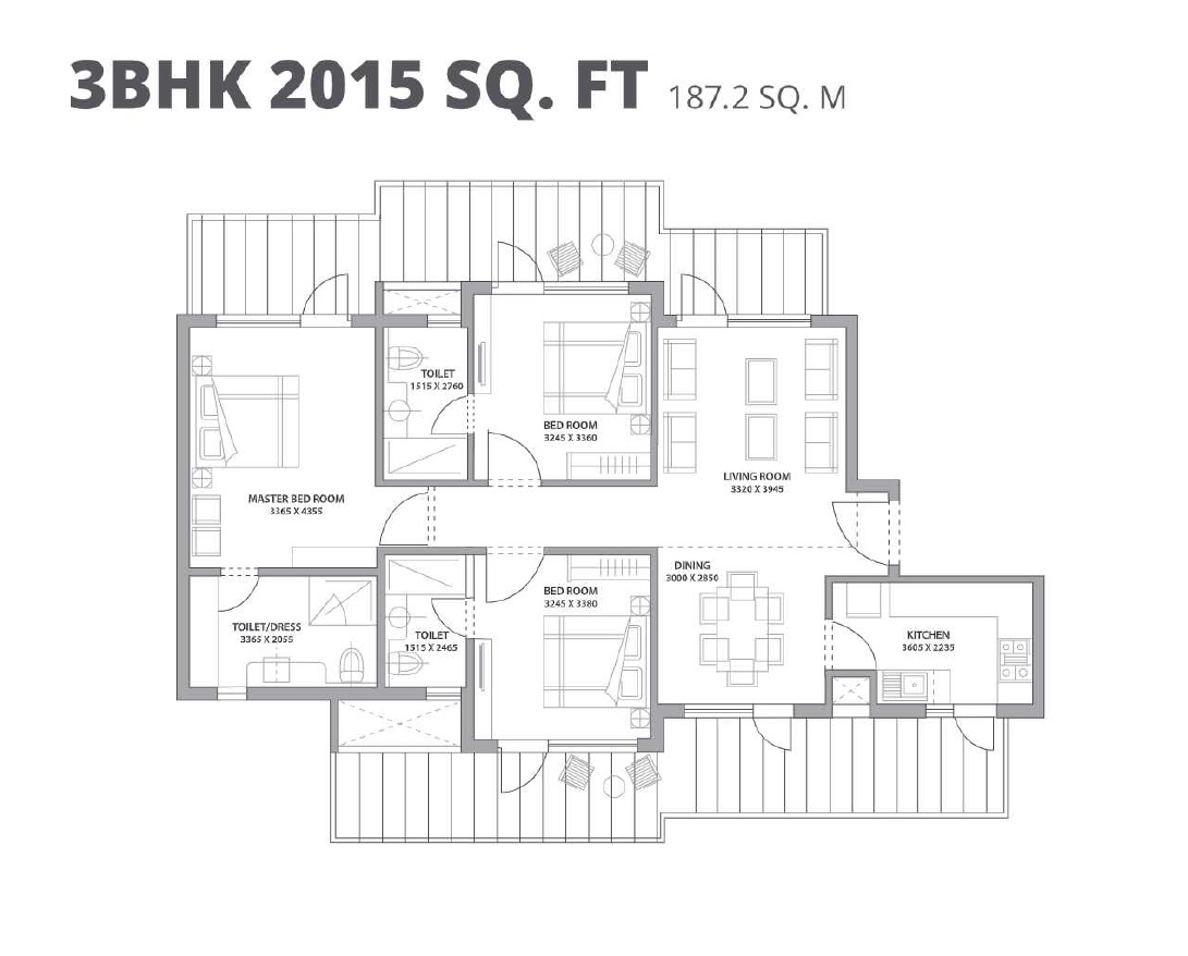 Bestech Park View Altura — floor plan 1