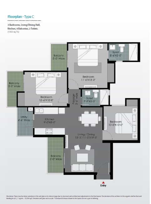 Gulshan Botnia — floor plan 3