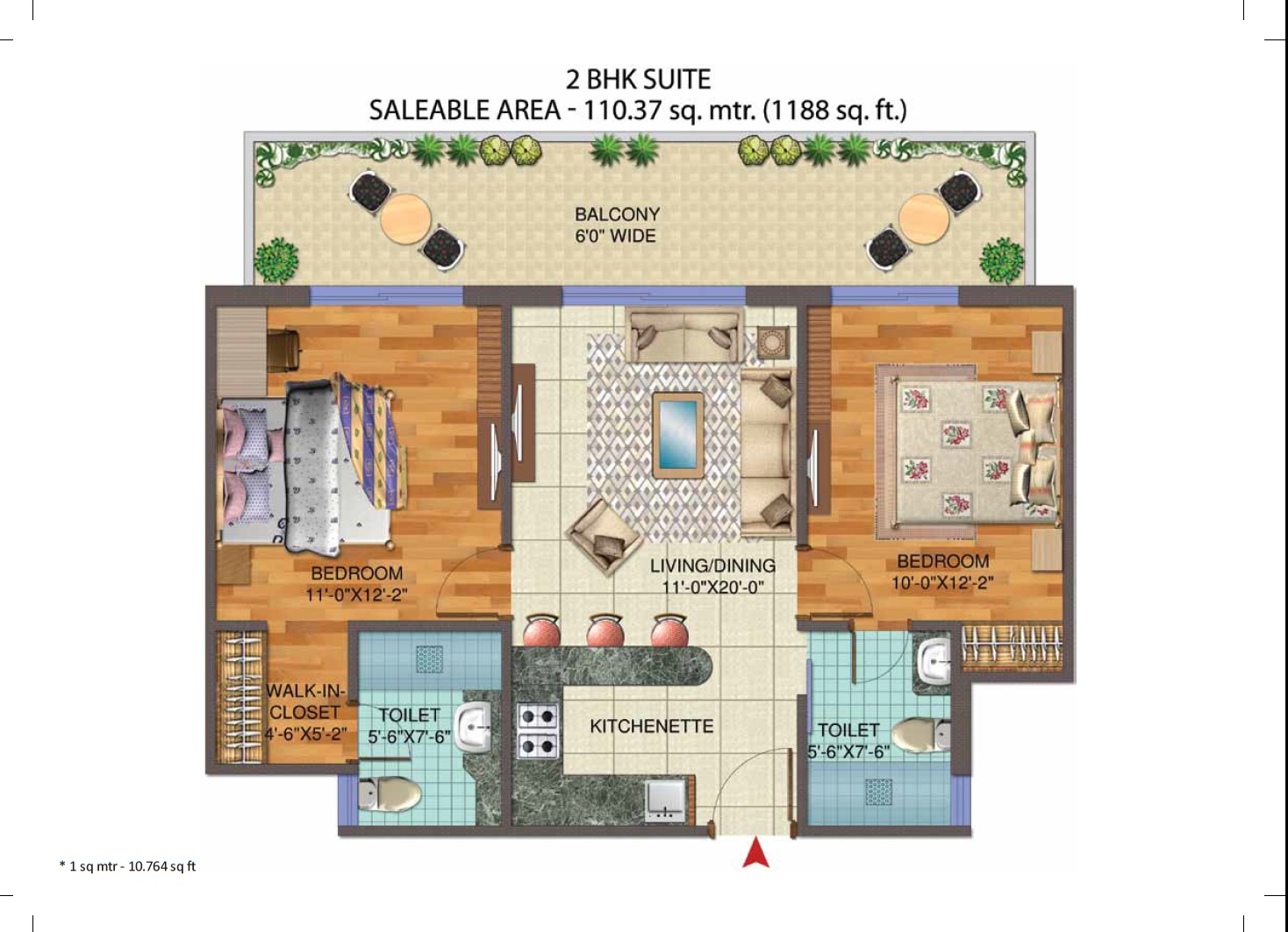 Central Park 3 The Room — floor plan 9