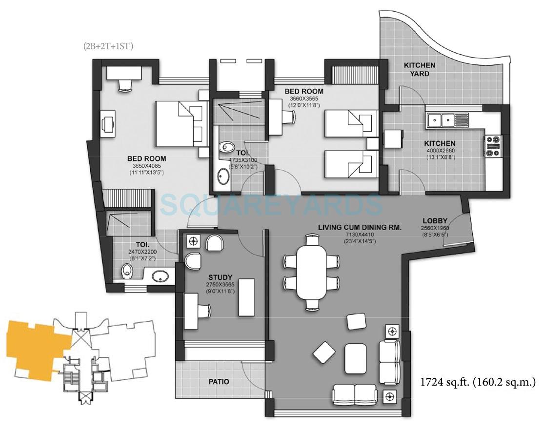 Unitech Harmony — floor plan 1