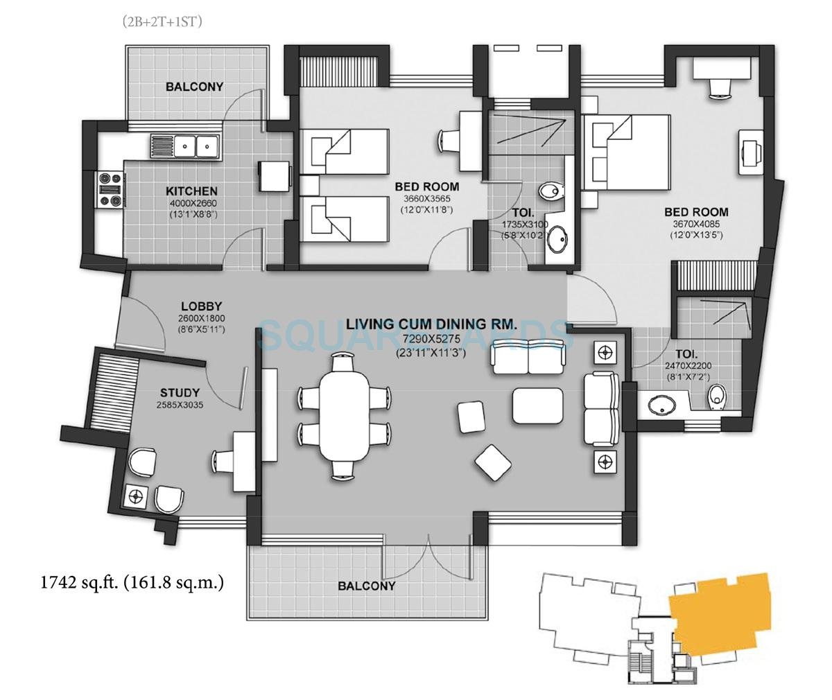 Unitech Harmony — floor plan 2