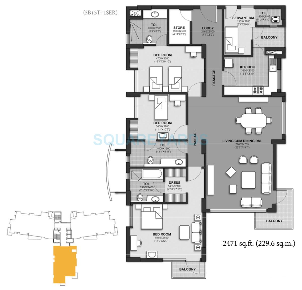 Unitech Harmony — floor plan 4