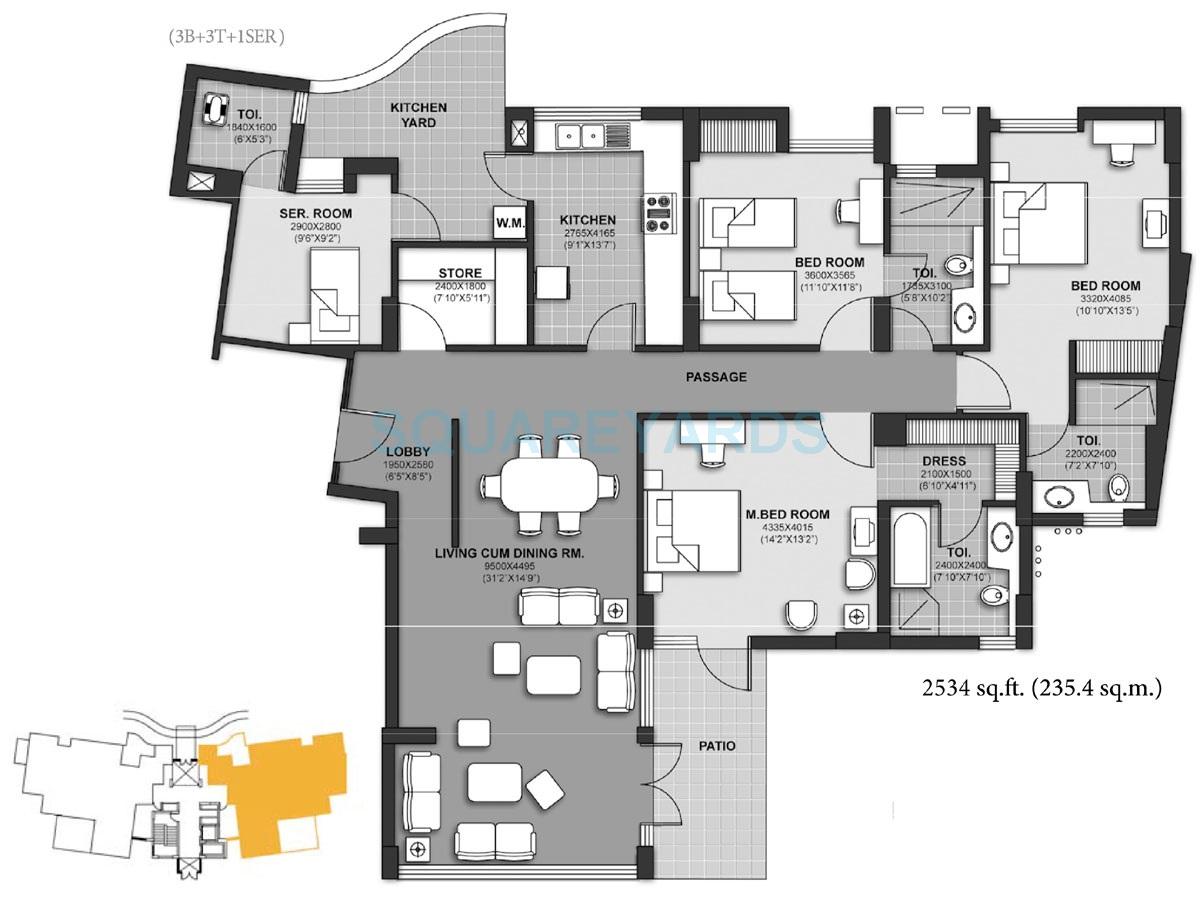 Unitech Harmony — floor plan 6