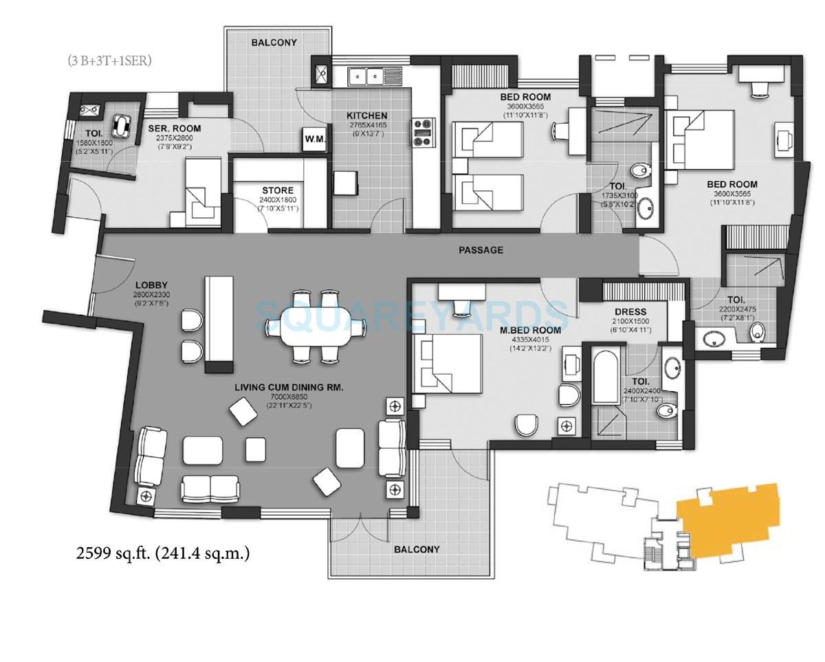 Unitech Harmony — floor plan 7