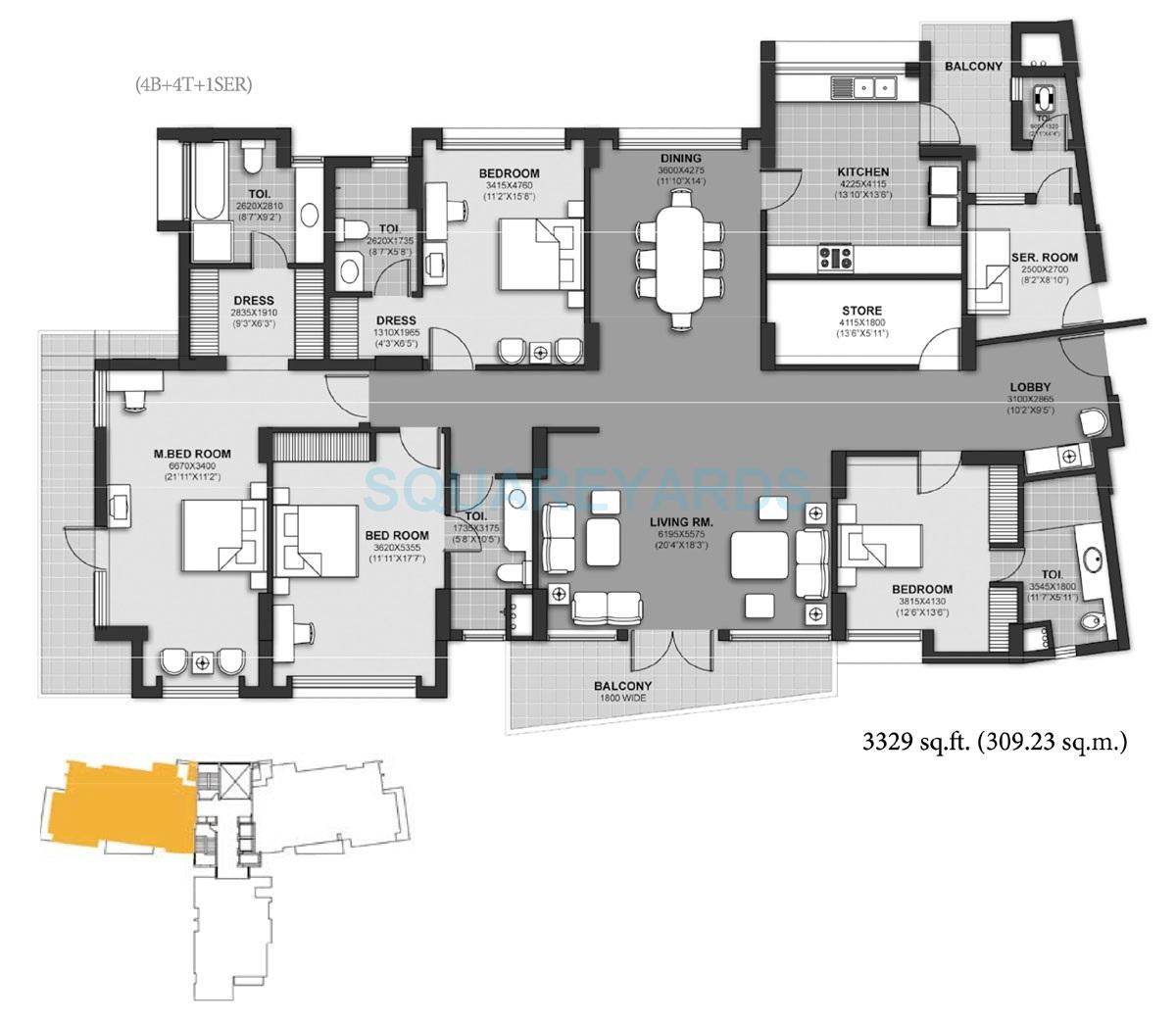 Unitech Harmony — floor plan 13