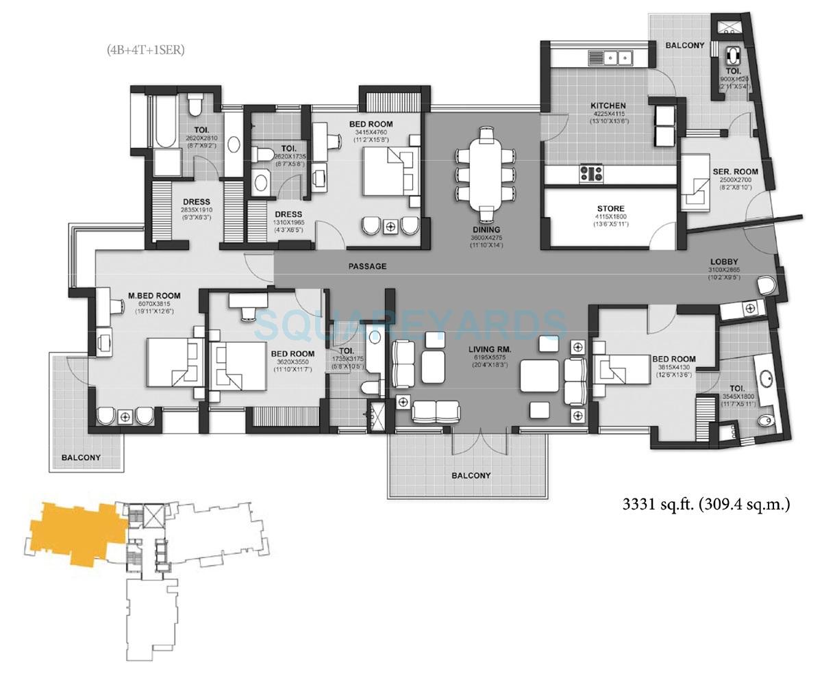 Unitech Harmony — floor plan 14