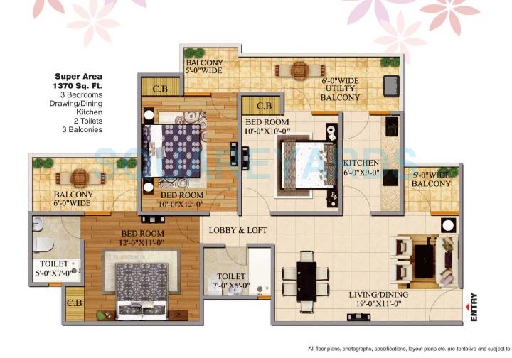 Bulland Elevates — floor plan 3
