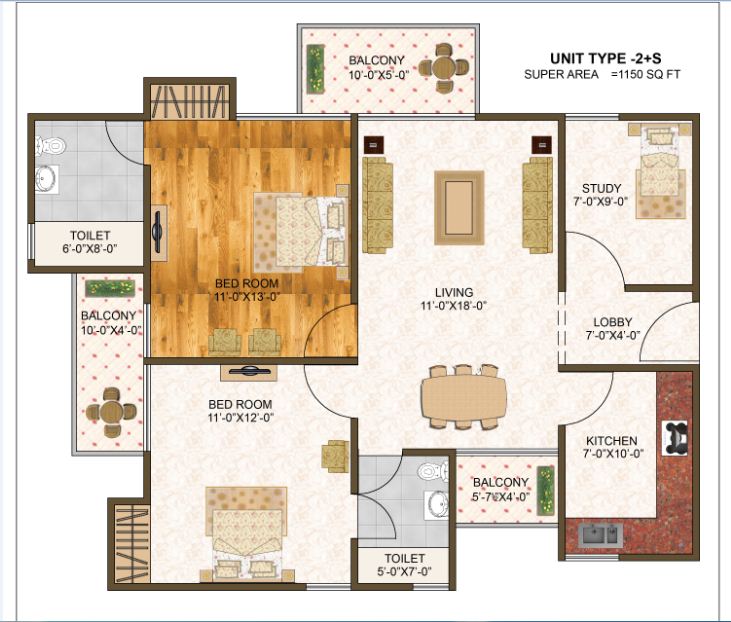 Aarone Botanica — floor plan 1