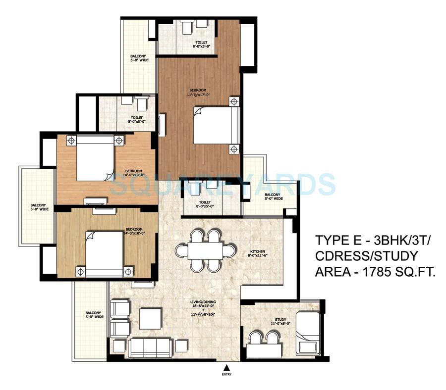Rajput New Rajneegandha Greens — floor plan 4