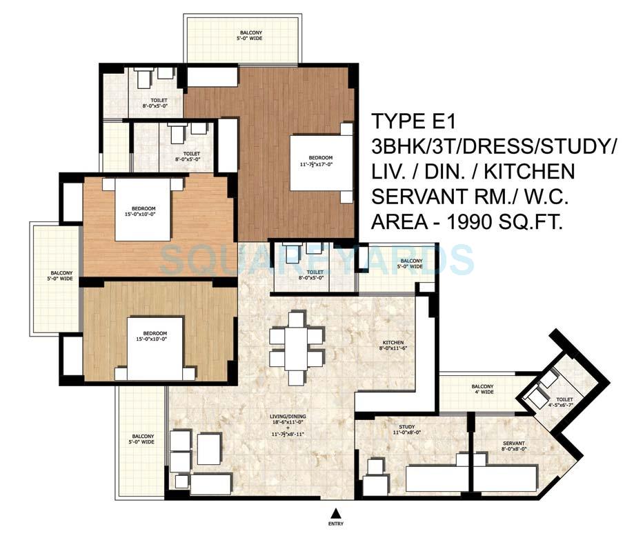Rajput New Rajneegandha Greens — floor plan 5