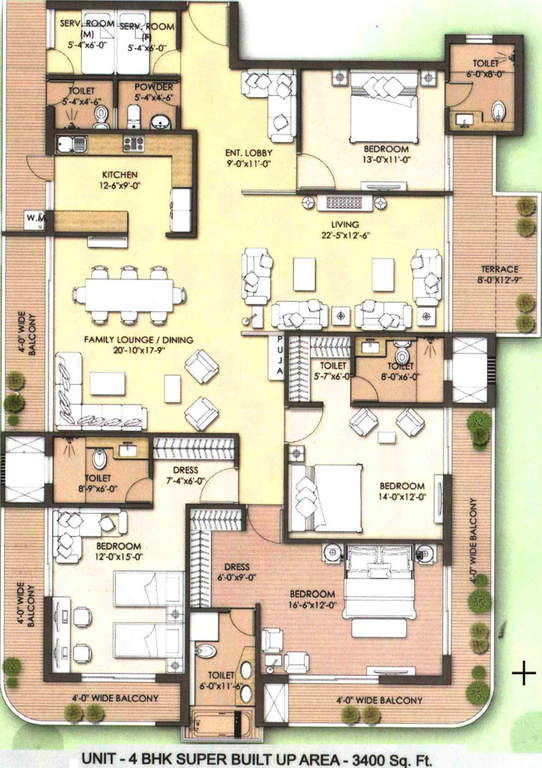 Unity Premium Residences — floor plan 1