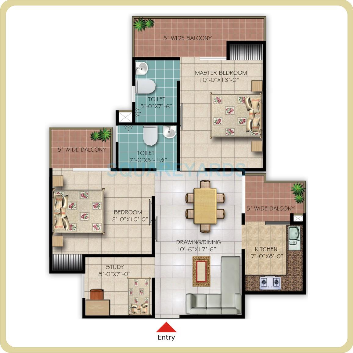Galaxy Royale — floor plan 1