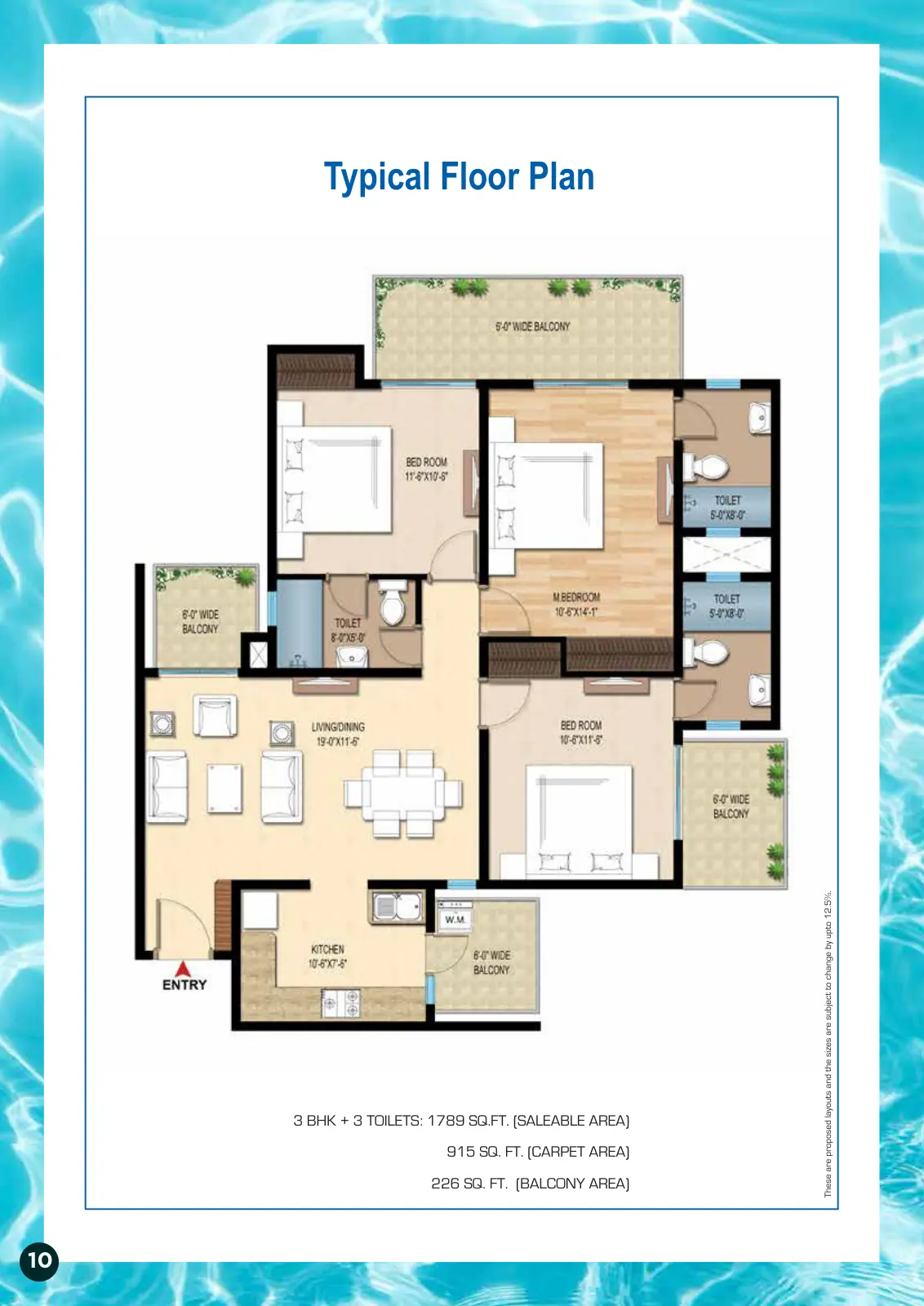 Central Park Lake Front Towers — floor plan 1