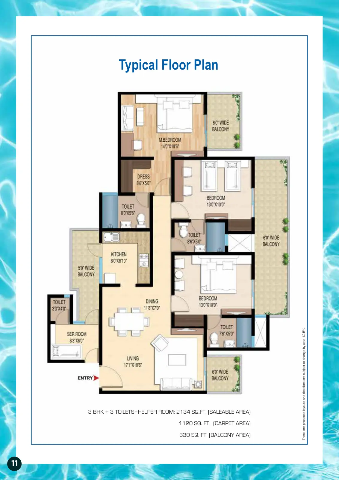 Central Park Lake Front Towers — floor plan 2