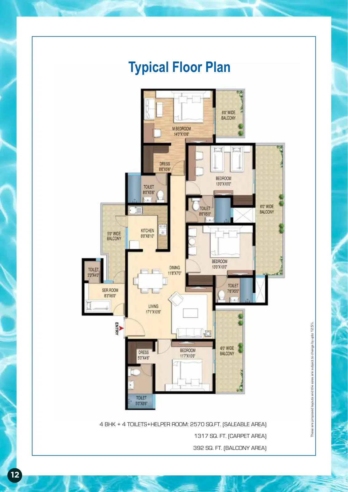 Central Park Lake Front Towers — floor plan 3