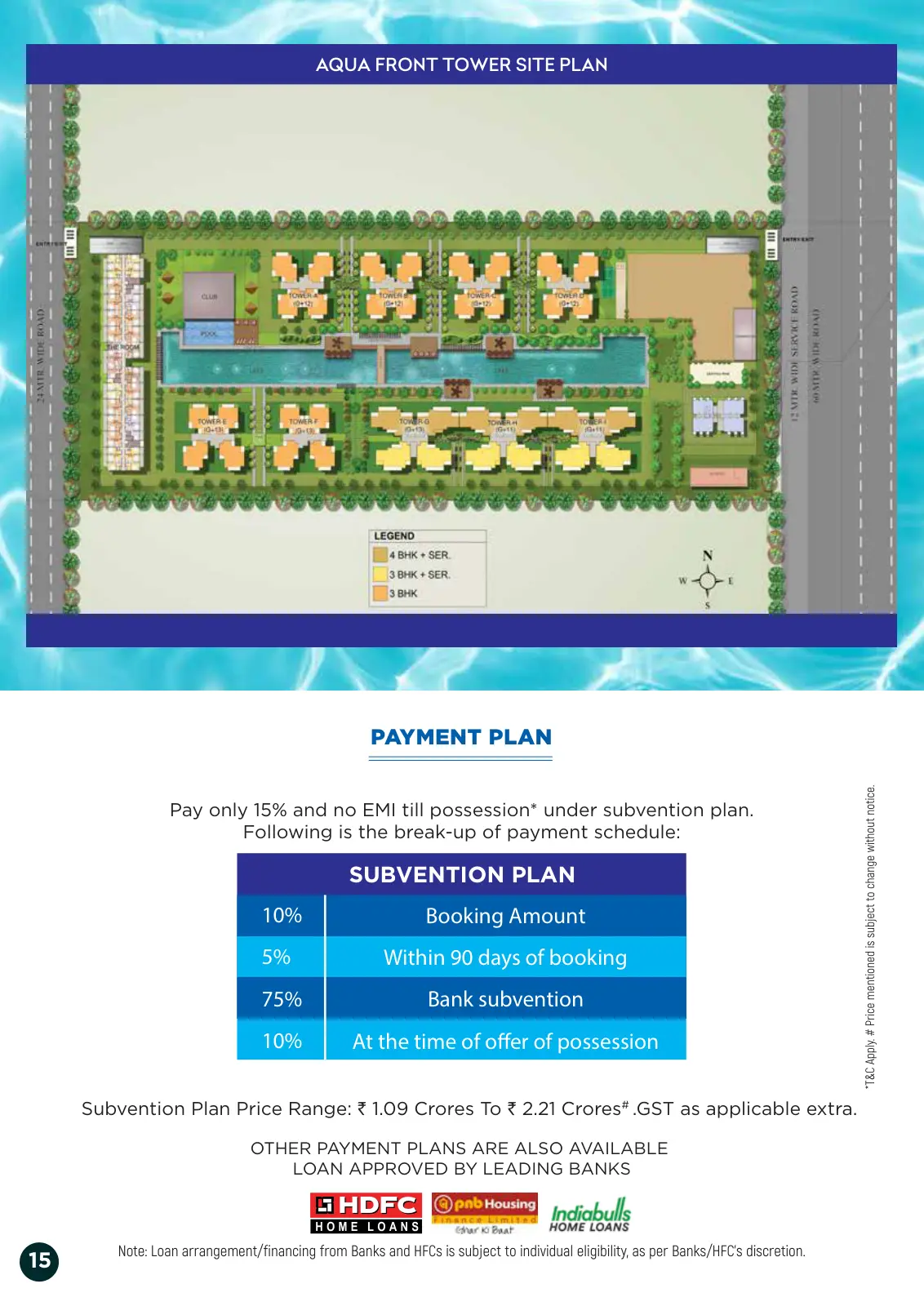 Central Park Lake Front Towers — site plan 1