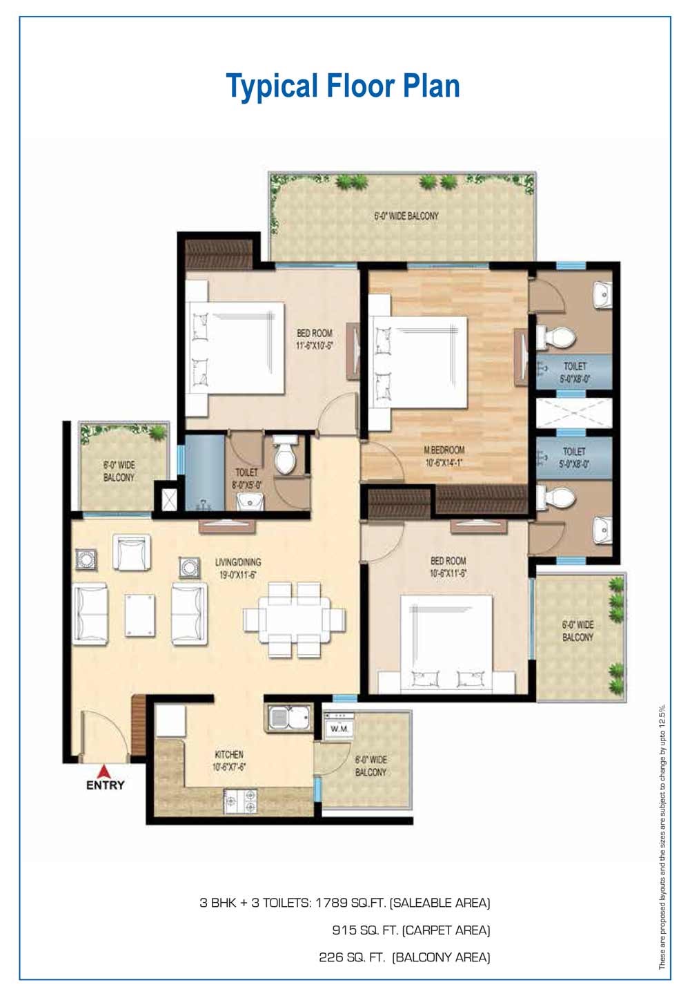 Central Park Lake Front Towers — floor plan 4