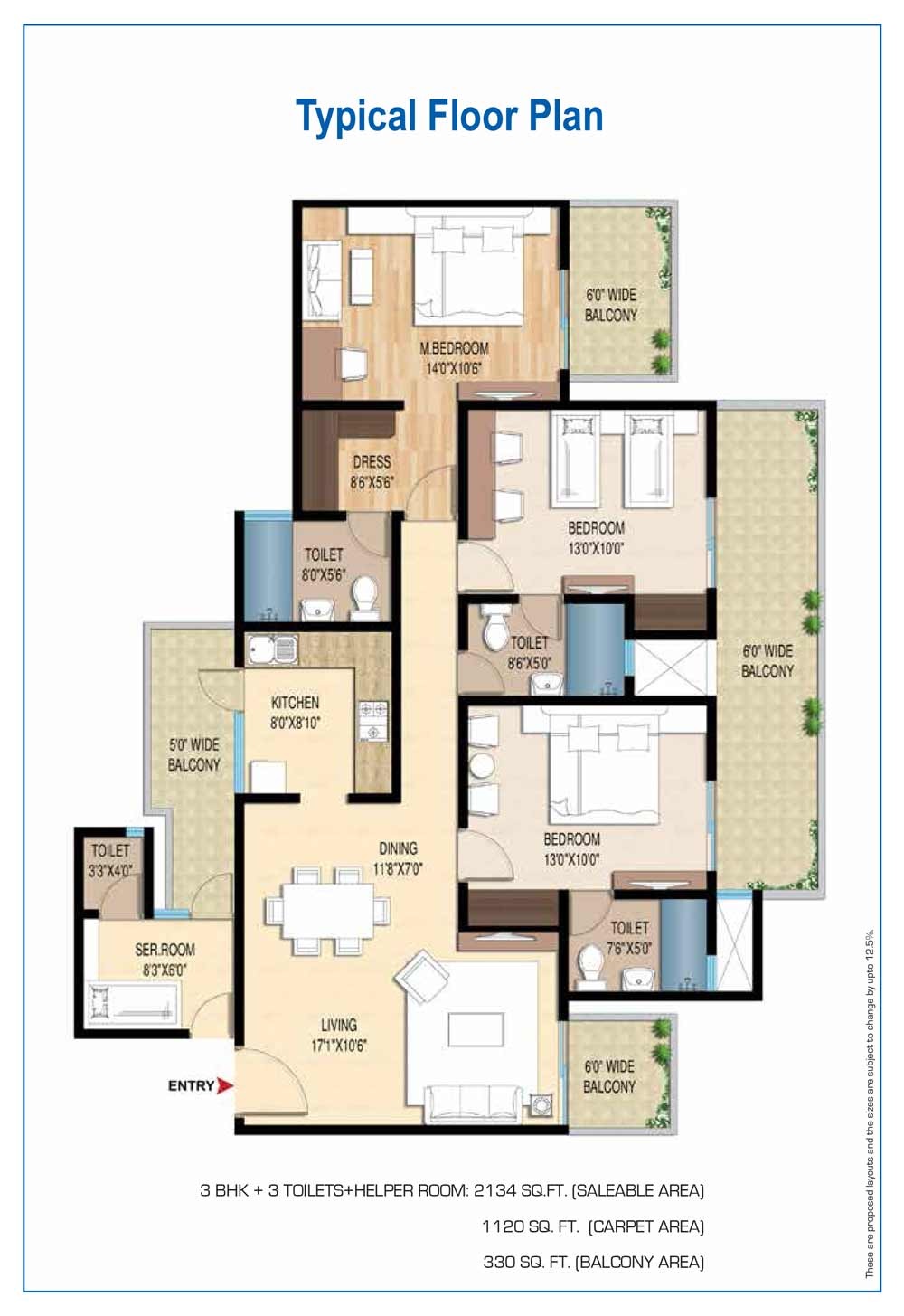Central Park Lake Front Towers — floor plan 5