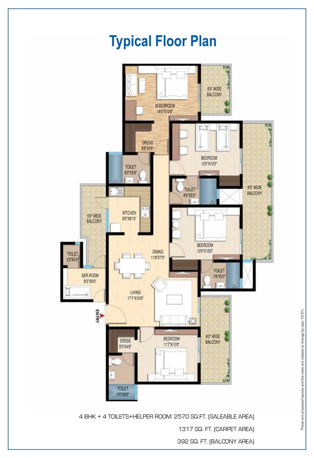 Central Park Lake Front Towers — floor plan 6