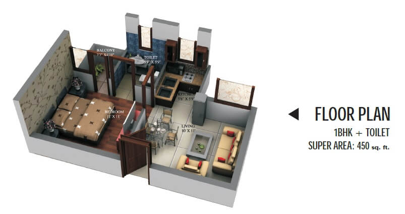 Yatharth Delhi Heights — floor plan 1