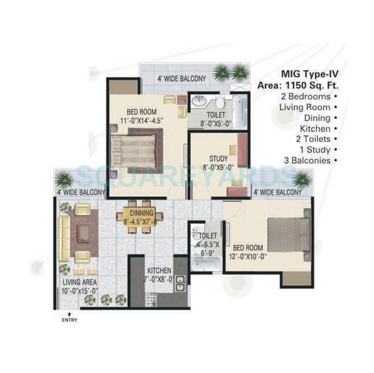 Panchsheel Greens — floor plan 2