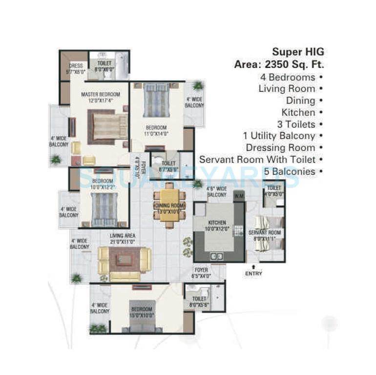 Panchsheel Greens — floor plan 6