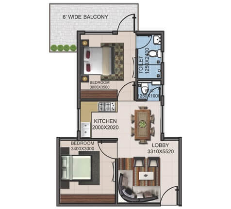 Supertech Basera — floor plan 3