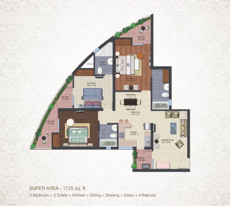 Supertech Albaria — floor plan 2