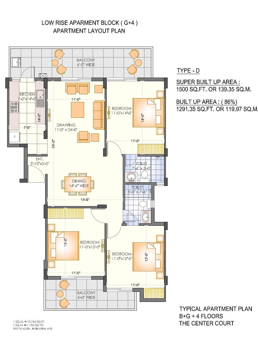 The Center Court Prime — floor plan 1