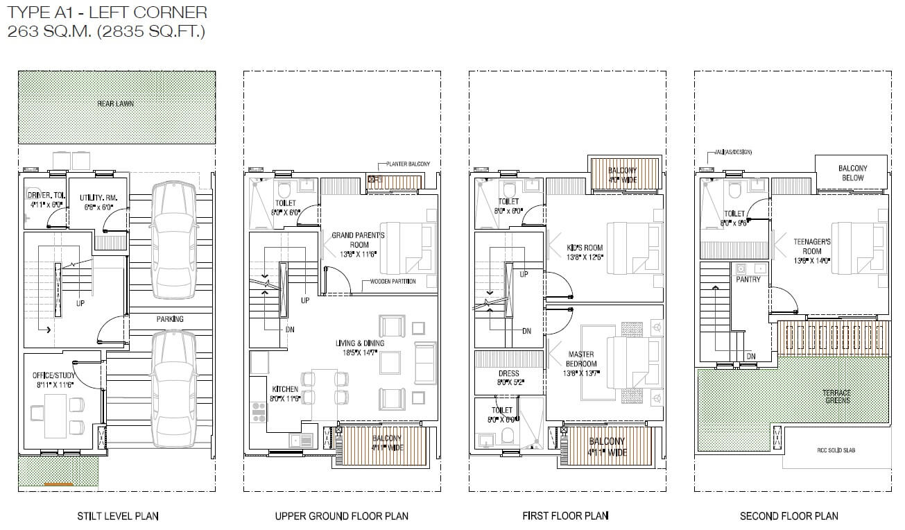 Godrej Golf Link Villas — floor plan 1