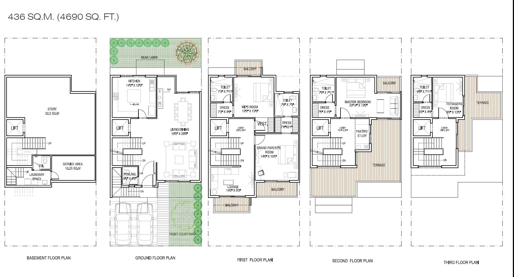 Godrej Golf Link Villas — floor plan 2