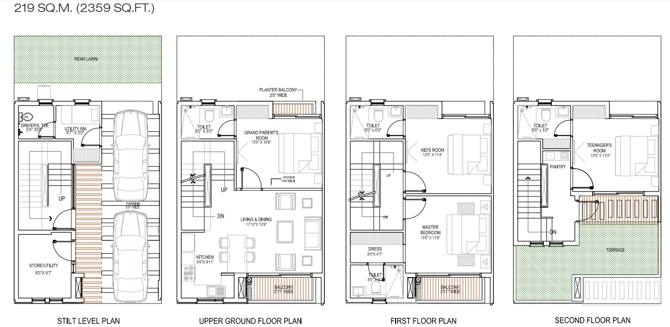 Godrej Golf Link Villas — floor plan 3