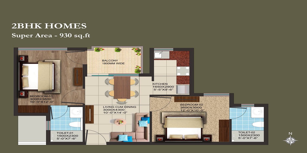 AIPL Club Residences — floor plan 1