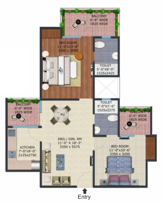 Supertech EcoVillage III — floor plan 4