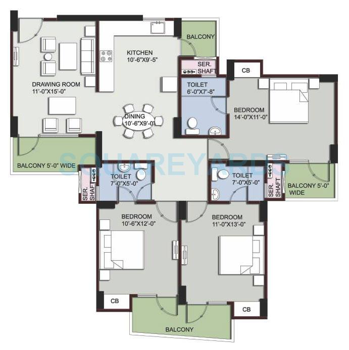 Supertech EcoVillage III — floor plan 8
