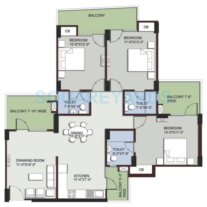 Supertech EcoVillage III — floor plan 9