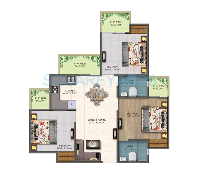 Supertech EcoVillage III — floor plan 11