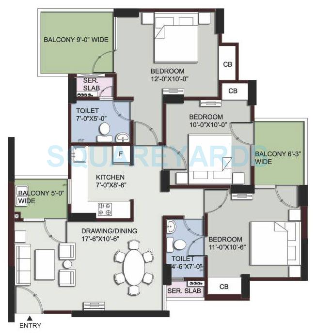 Supertech EcoVillage III — floor plan 12