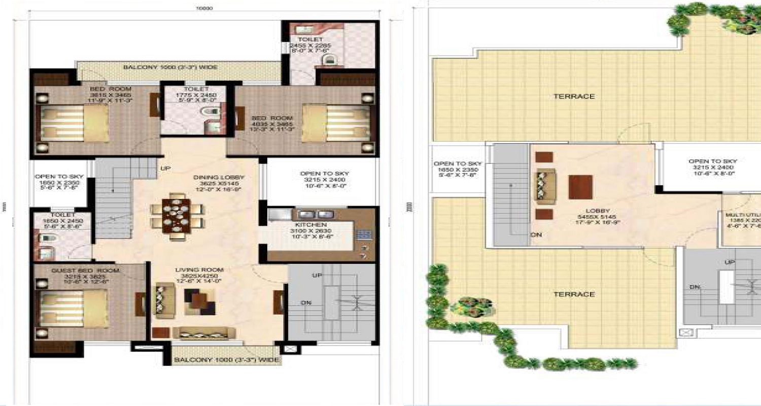 Ansal API Sushant Megapolis Independent Floors — floor plan 7