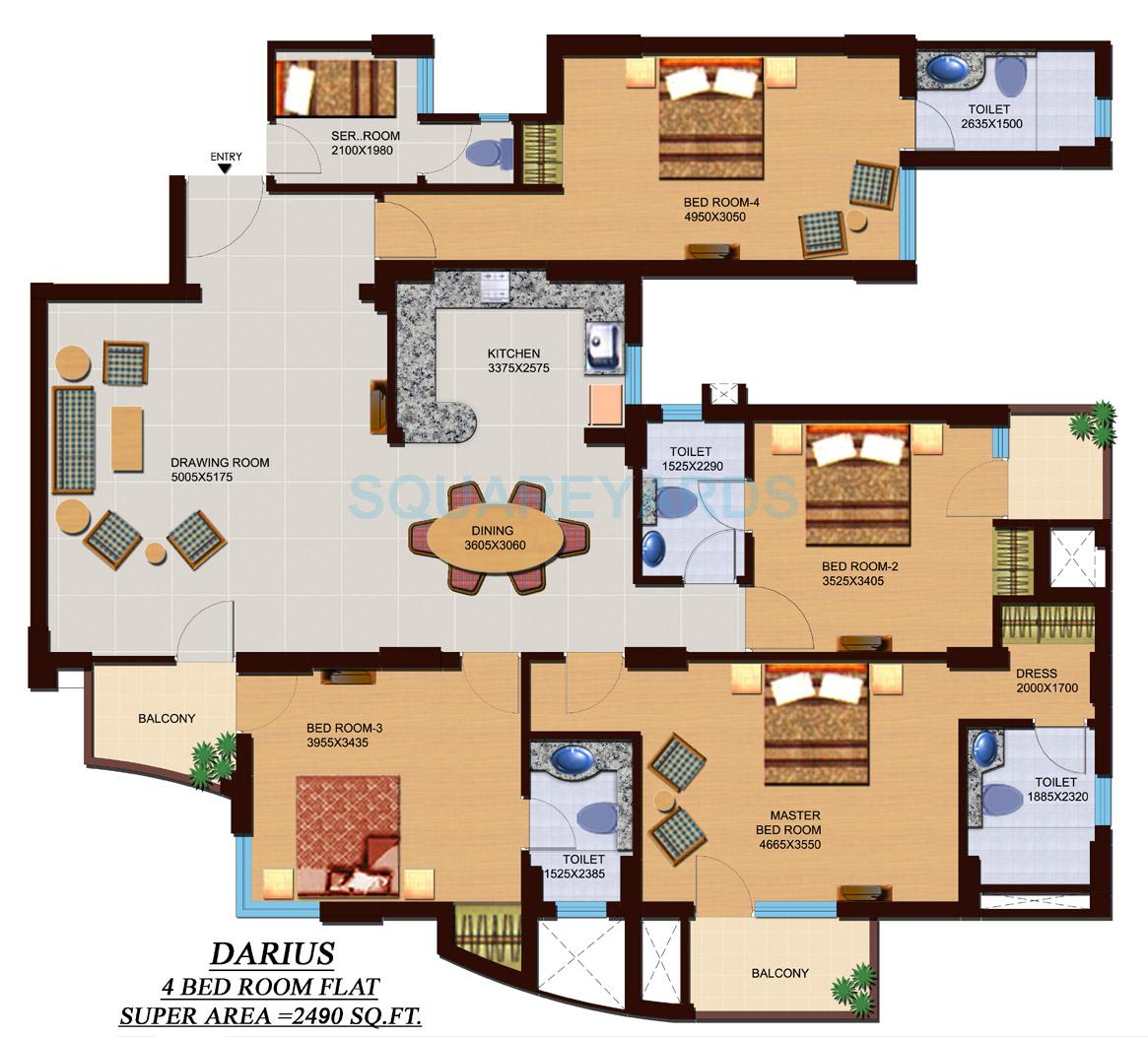 Supertech Czar Suites — floor plan 9