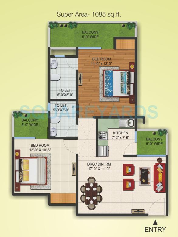 Supertech Czar Suites — floor plan 4