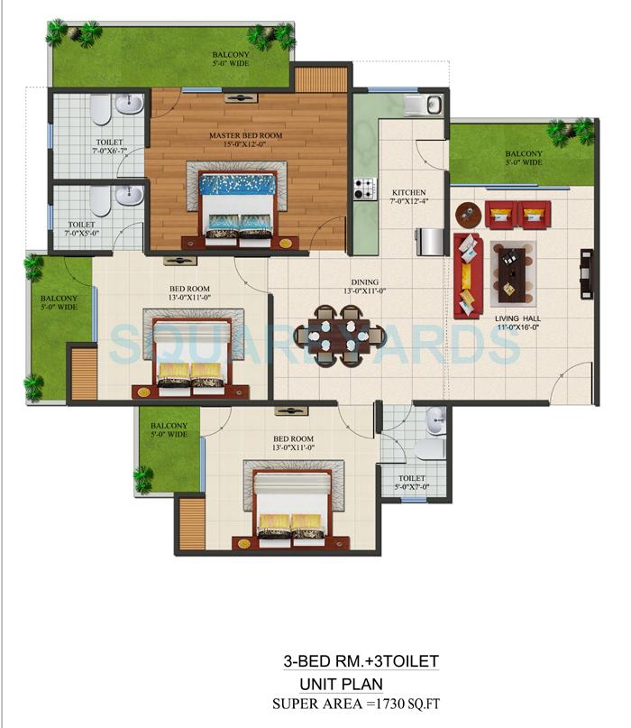 Supertech Czar Suites — floor plan 8
