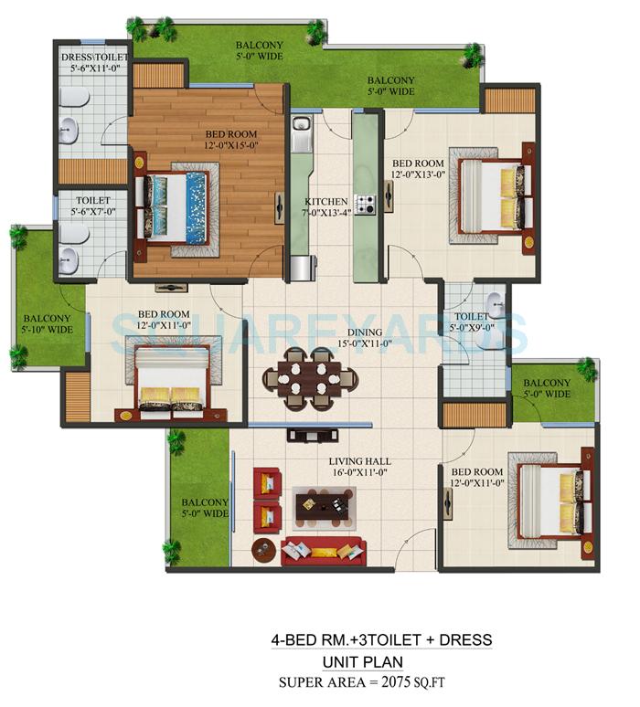 Supertech Czar Suites — floor plan 10